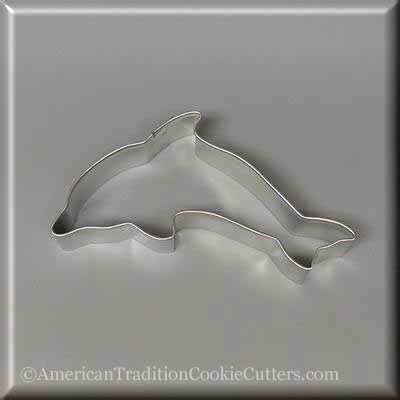 4.5" Dolphin Metal Cookie Cutter NA6009 - image1